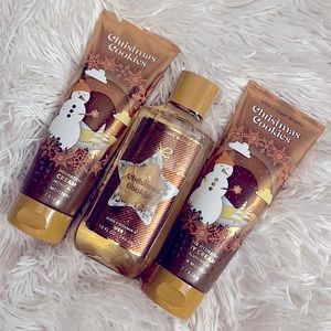 New! Bath and Body Works bundle of CHRISTMAS COOKIES body lotion & shower gel!